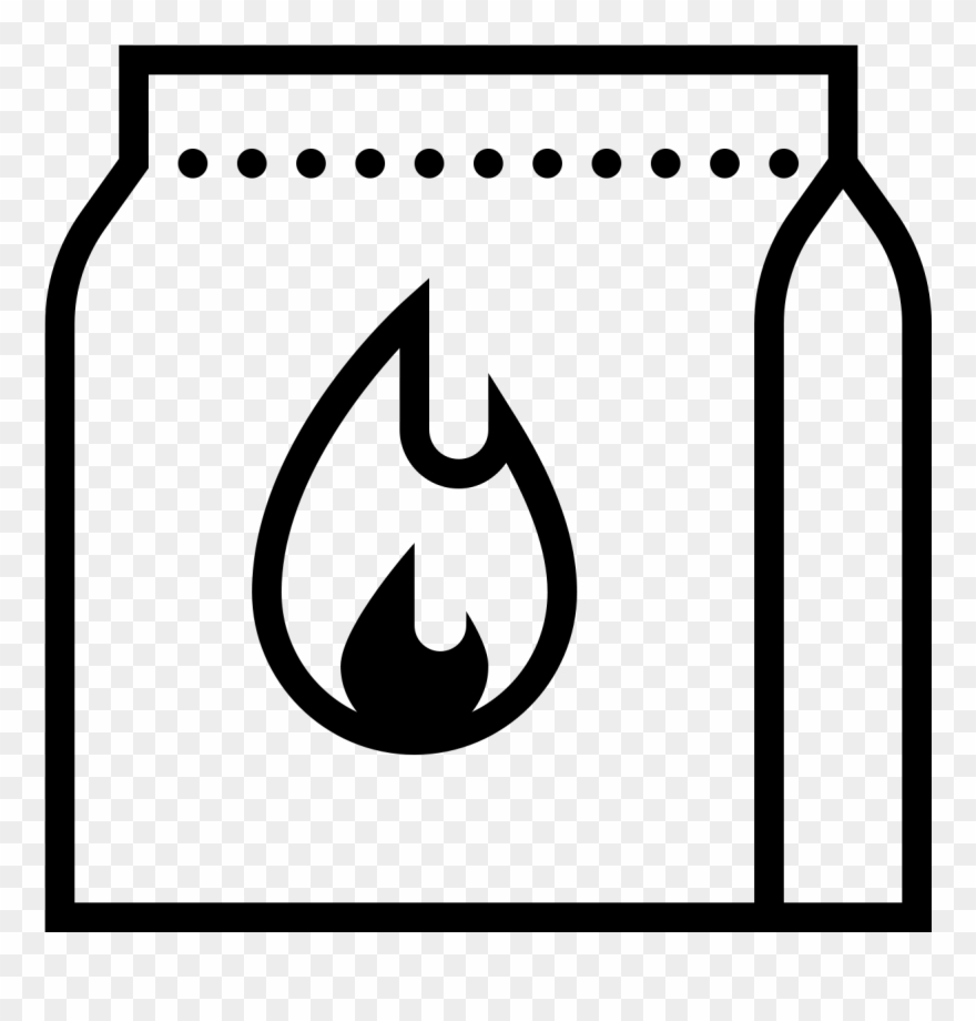 This Is A Picture Of A Bag That Appears To Be Paper - Charcoal Clipart