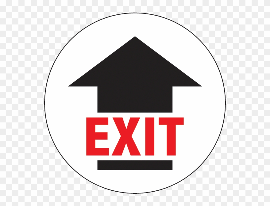 Exit With Arrow Graphic - Metamorphic Rock Clipart