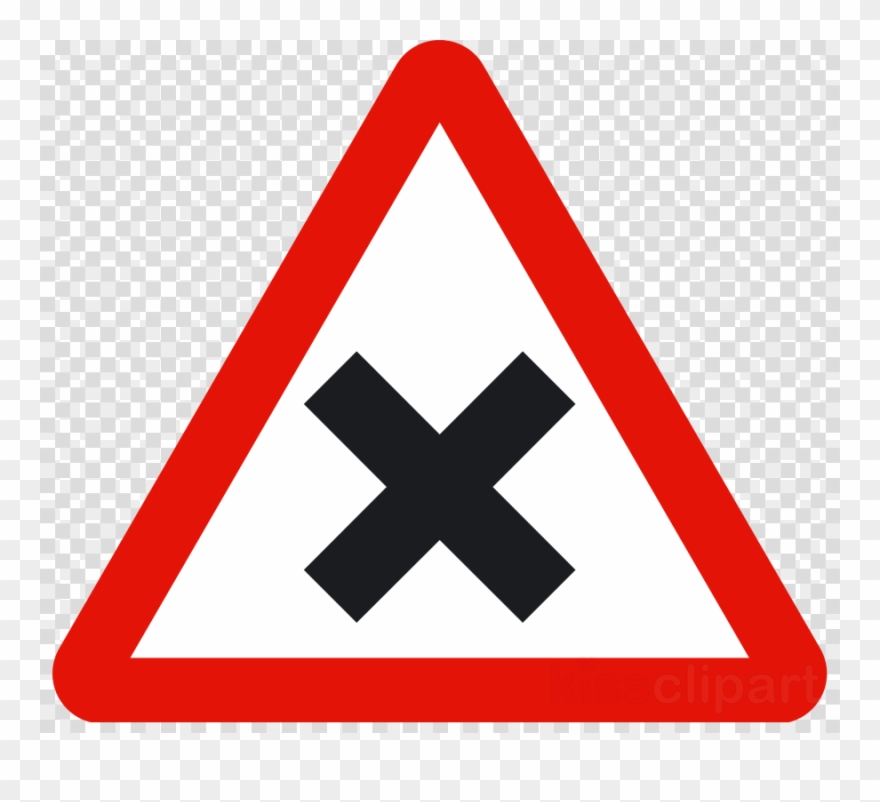 Download Cross Road Sign Clipart Priority Signs Traffic - Скачать Знак Шипы По Госту - Png Download