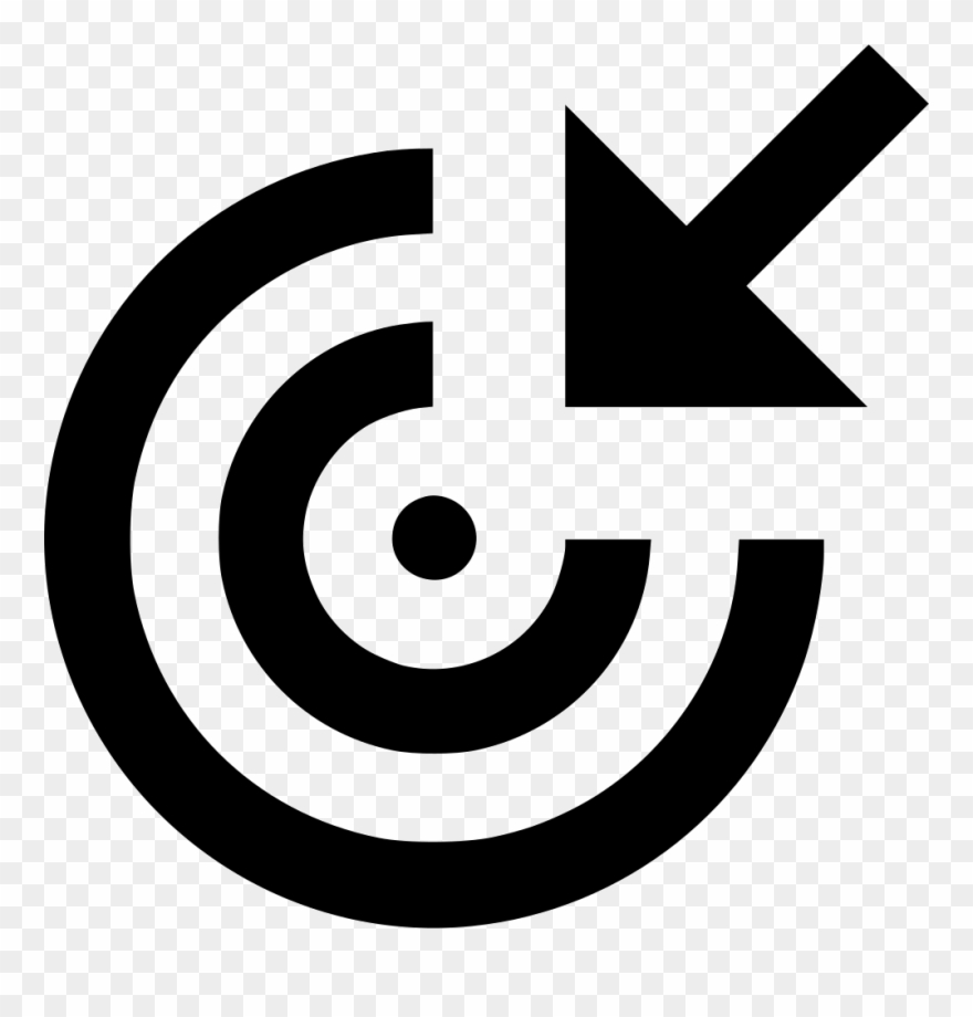 Arrow Png Icon Free - Прицел Иконка Clipart