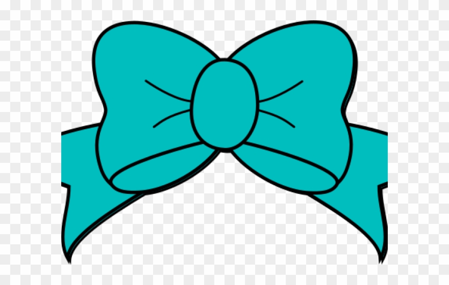 Heart Clipart Clipart Tiffany Blue - Hair Bow Svg Free - Png Download