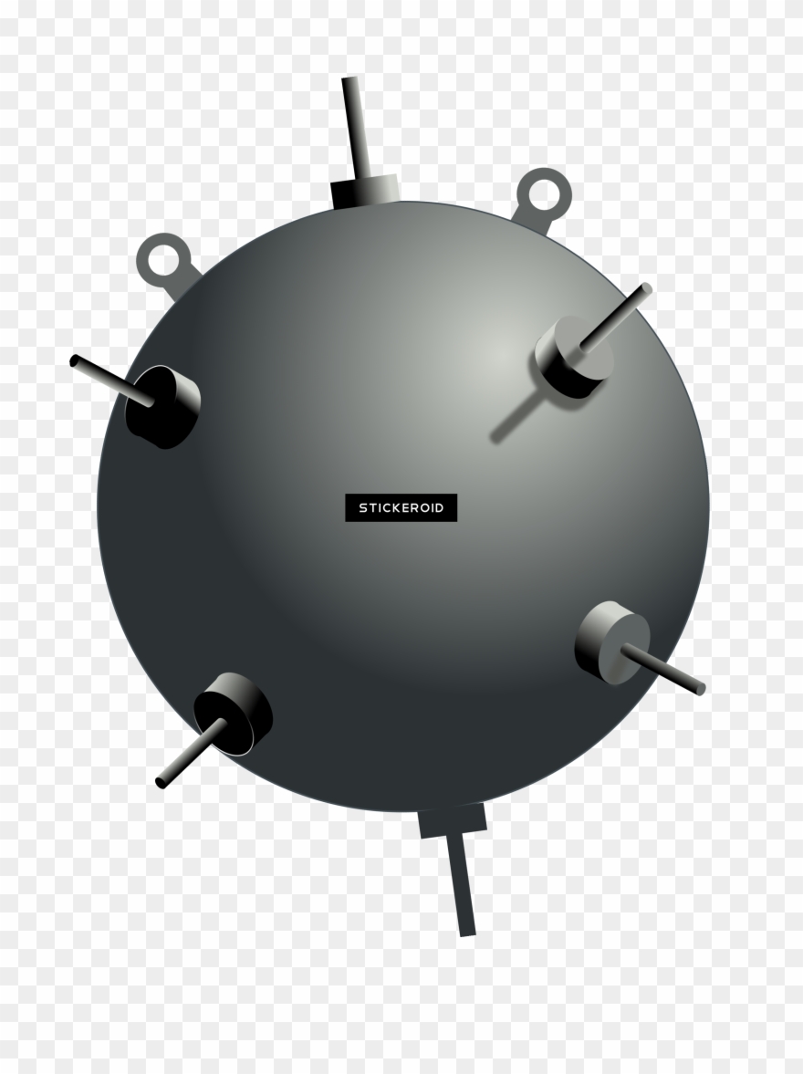 Anti Tank Mine Mines Weapons - Underwater Mine Clipart - Png Download