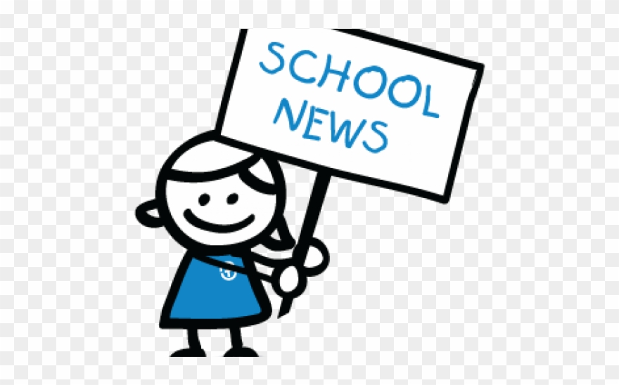 Blue Notes And Announcements - School News Clip Art - Png Download
