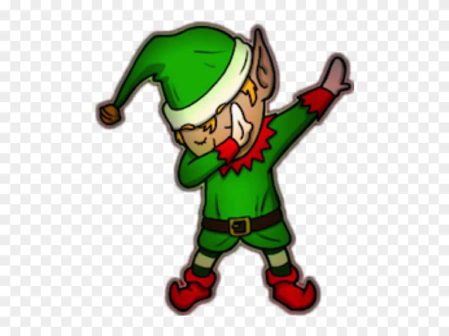 Report Abuse - Christmas Elf Dabbing Clipart