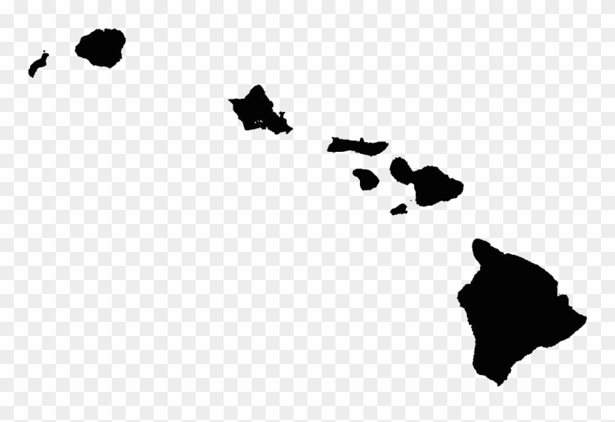 Vector Freeuse Download Fill Stock Maps Of For Entire - Hawaii Map Black Clipart