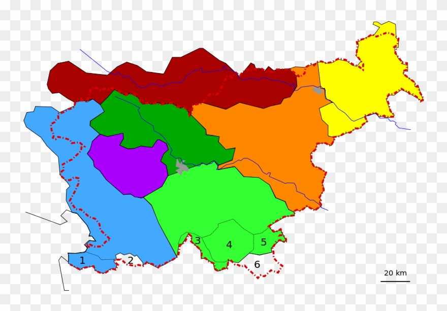 Province Geography, Europe, Map, Provinces, Poland, - Slovenska Manjšina V Avstriji Clipart