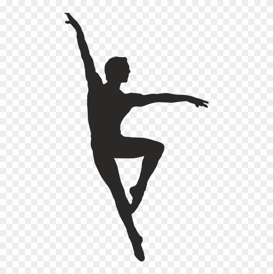 Ballet Clipart Images - Male Ballet Dancer Silhouette - Png Download