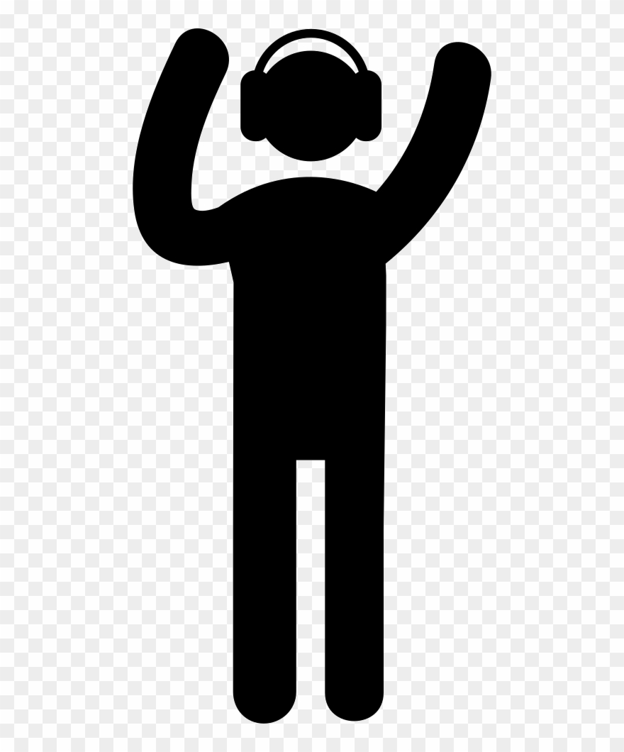 Man Listening Music Comments - Listening To Music Icon Clipart