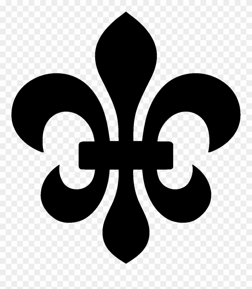 No Clipart - Flor De Lis Vectorizada Gratis - Png Download