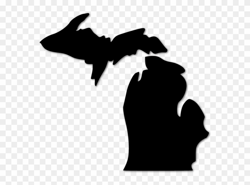Sensational Silhouette Of Michigan At Getdrawings Com - State Of Michigan Clipart