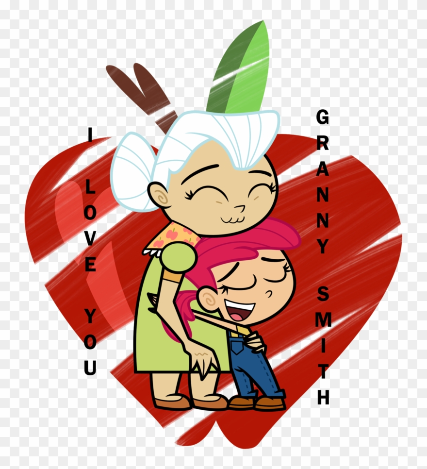 Apple Bloom I Love You Granny - Cartoon Clipart