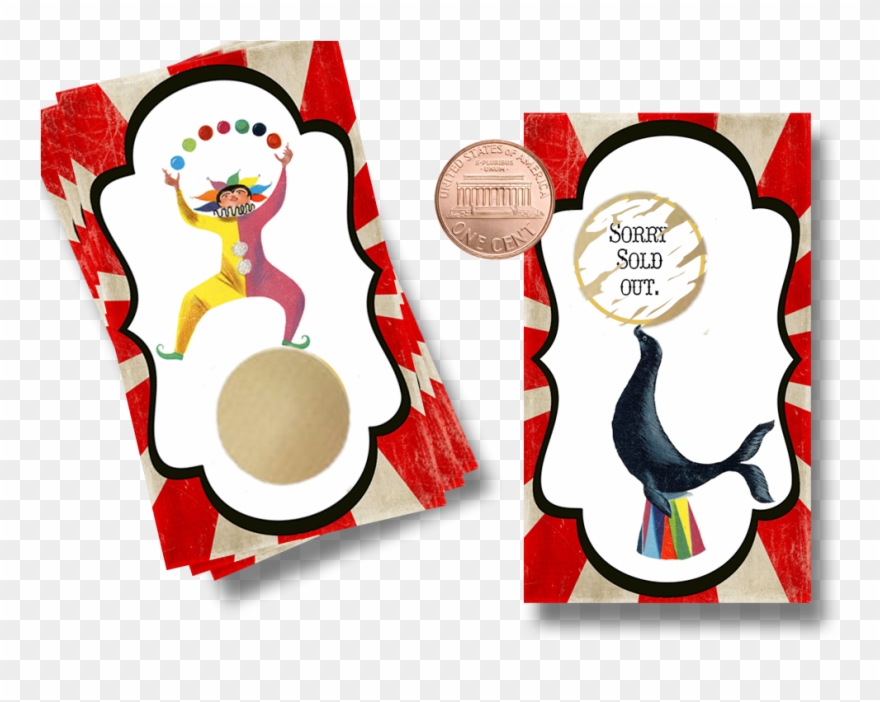Love This Circus Baby Shower Theme - Scratchcard Clipart