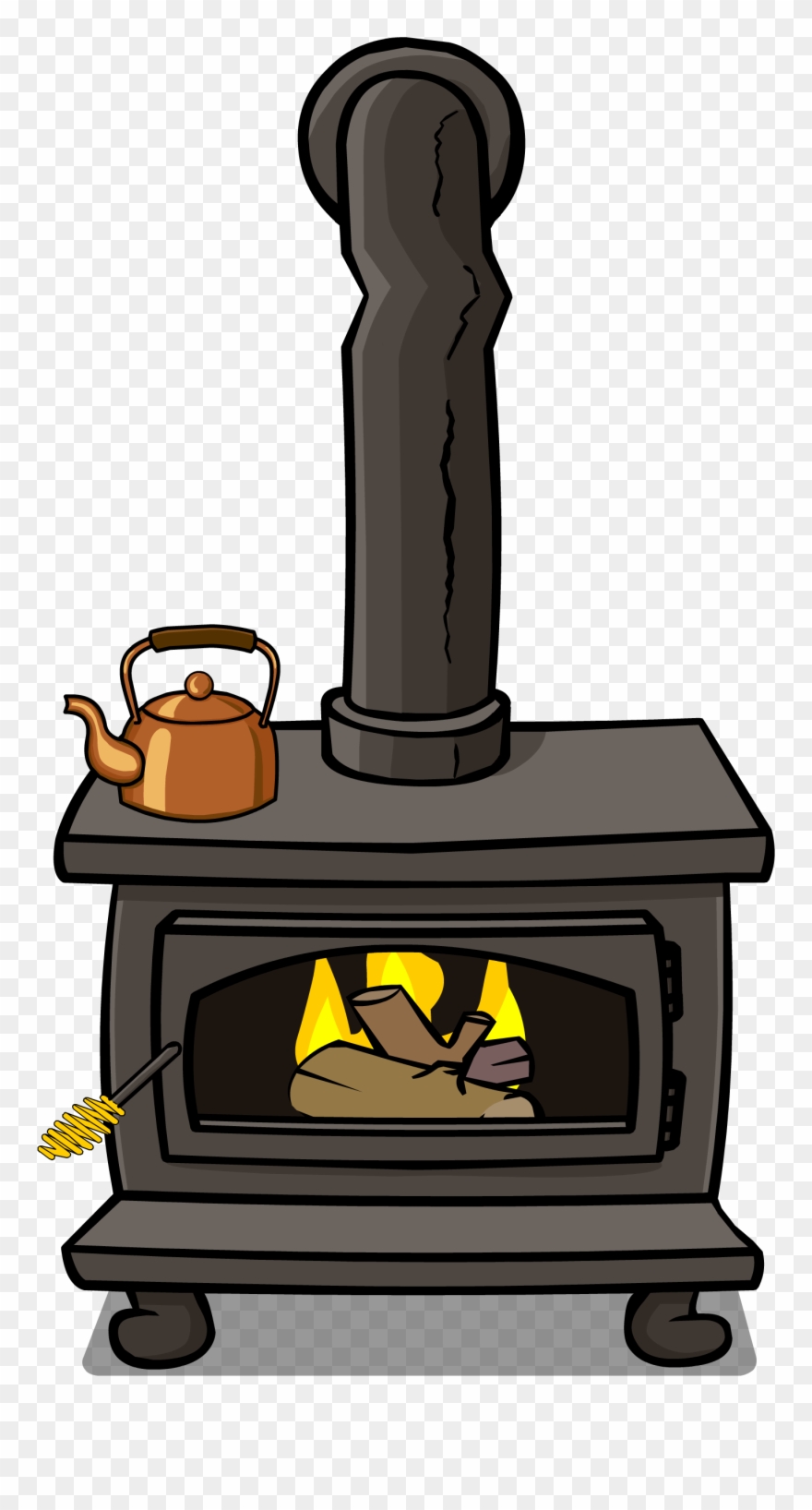 Ompakning Af Låger - Wood Burning Stove Clipart - Png Download