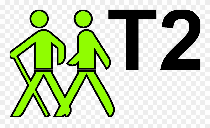 Hiking Sign T2 - Wikimedia Commons Clipart