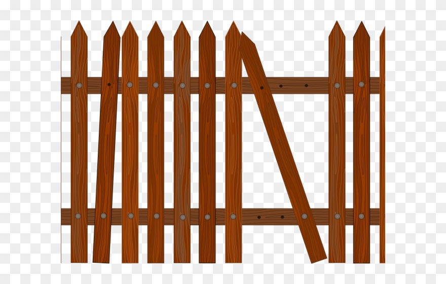 Fence Clipart Svg - Picket Fence Vector Png Transparent Png