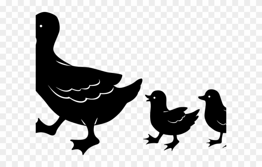 Duck Clipart Silhouette - Not Tested On Animals - Png Download