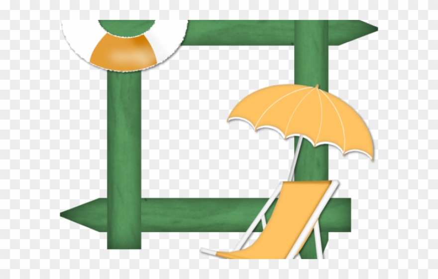 Beach Clipart Scrapbook - Beach Paper Clip Art - Png Download