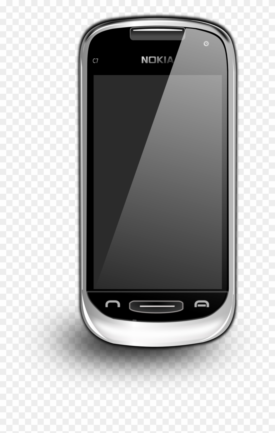 Vector Black And White Android Love Clipart