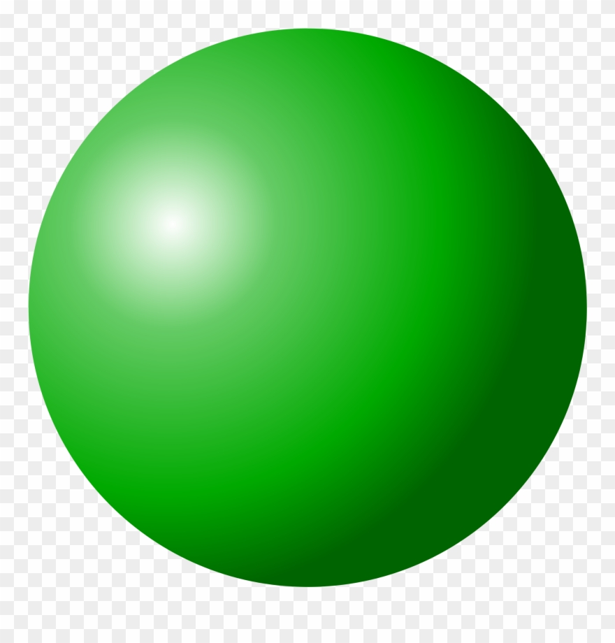 Green Gradient Png Image Library Download - Gradient Sphere Png Clipart