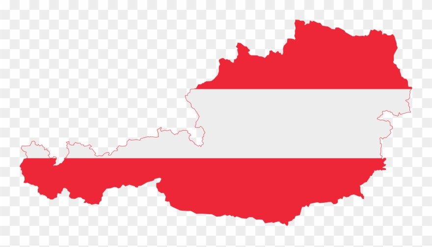Big Image - Austria Flag Map Clipart