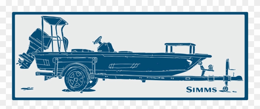 Simms Skiff Decal - Simms Clipart