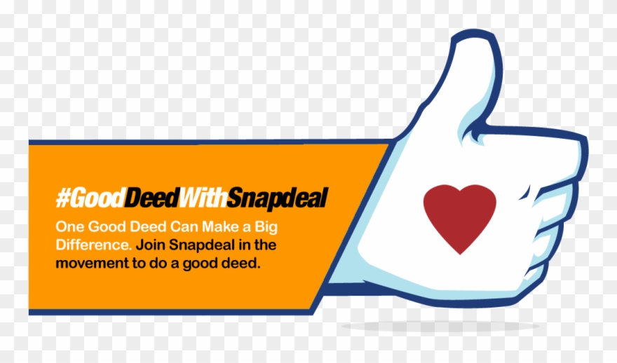 #gooddeedwithsnapdeal, A Very Nice Campaign By Snapdeal Clipart