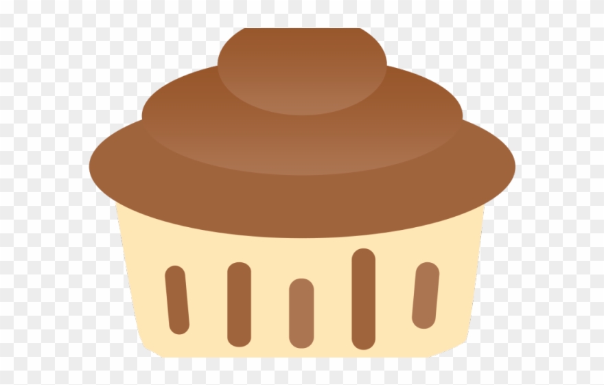 Muffin Clipart Coklat - Cupcake - Png Download