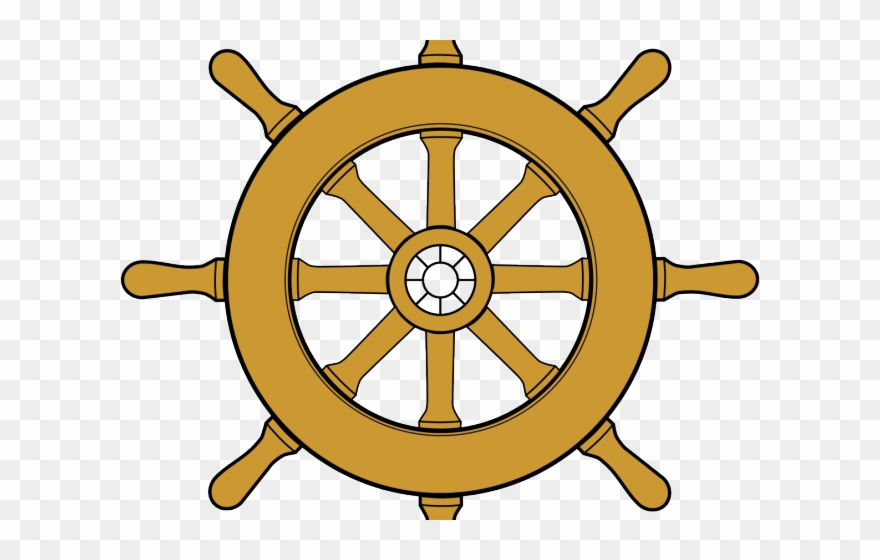 Window Clipart Cruise Ship - Clip Art Boat Steering Wheel - Png Download