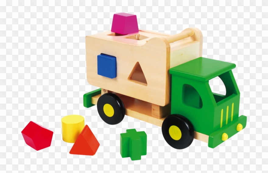 Educational Wooden Toy Trucks Clipart