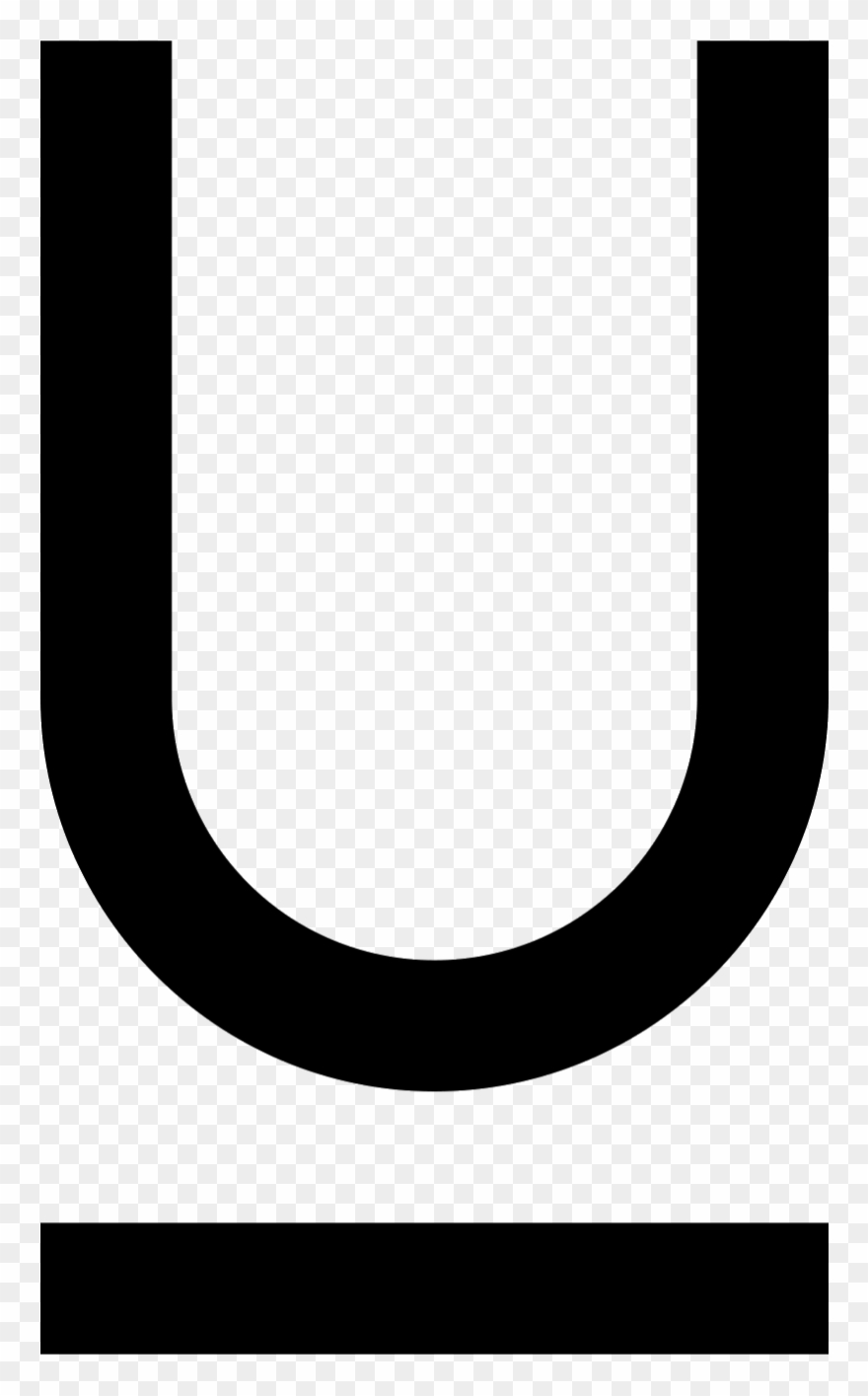 The Icon "underline" Consists Of The Outline Of A Capitalized Clipart