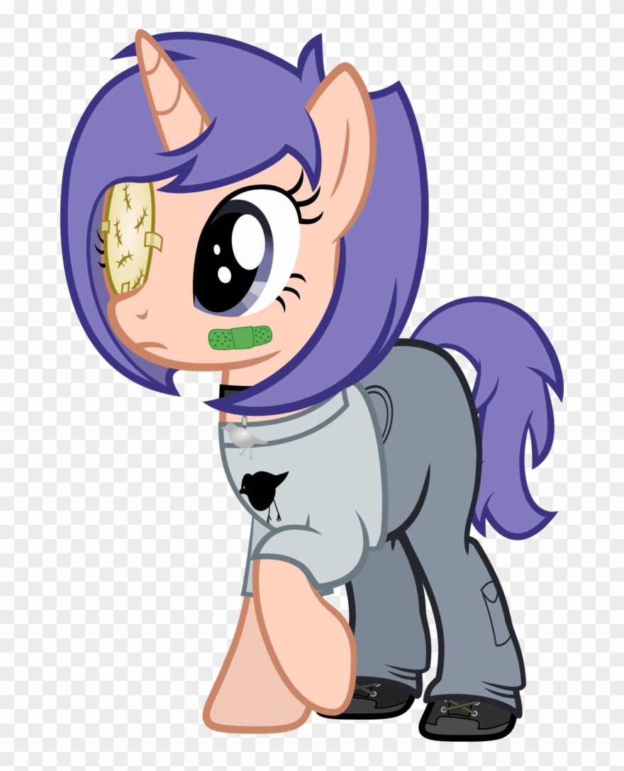 Applec1234, Bandaid, Clothes, Collar, Eyepatch, Female, - Cartoon Clipart