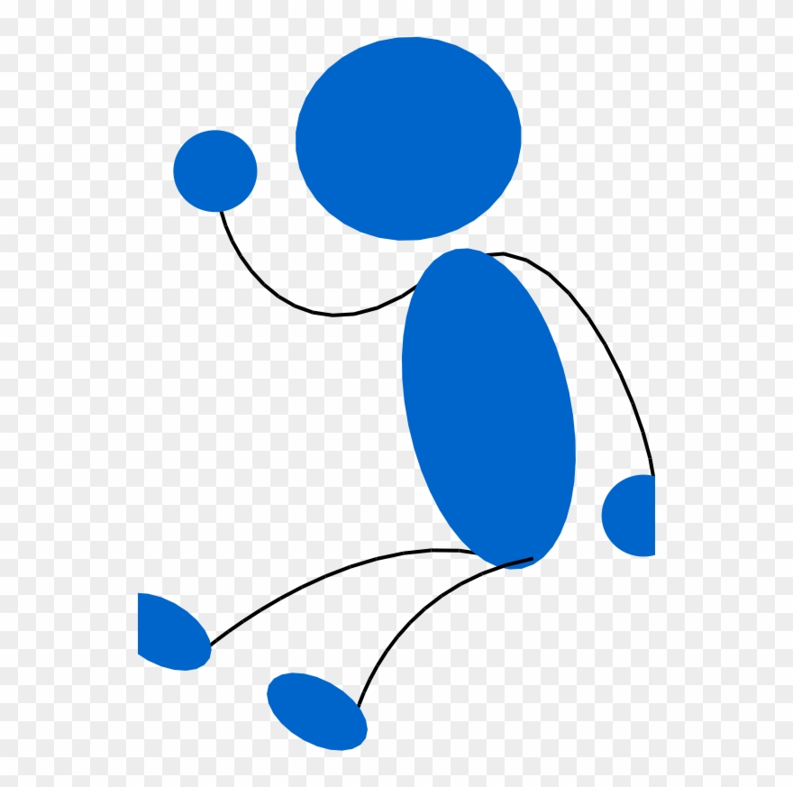 Blueman 302 Clip Art - Bonhomme Allumette Png Transparent Png