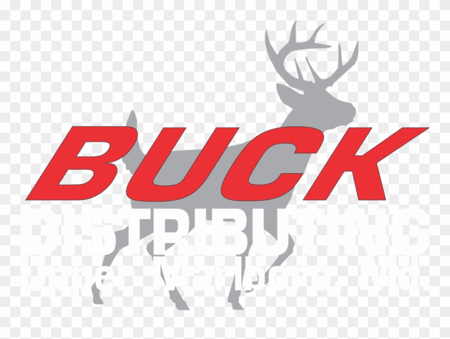 Buck Logo White Letter - Buck Distributing Clipart