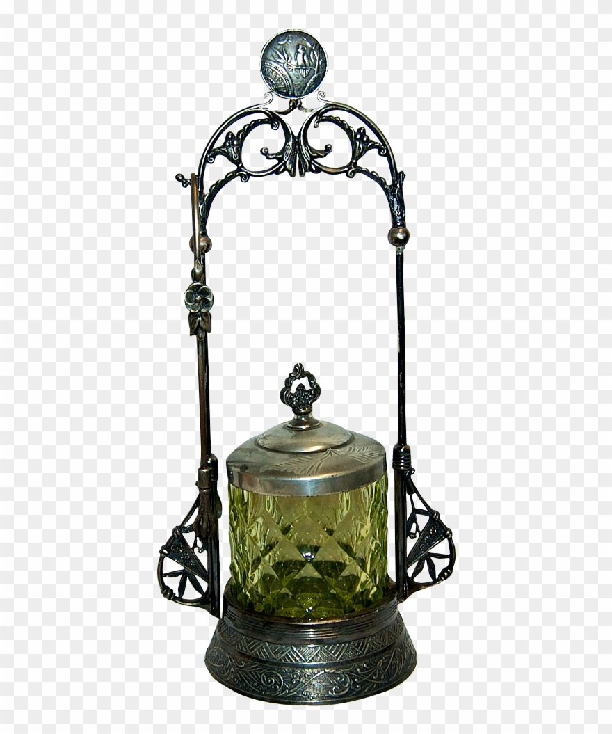 1880's-1890's Japanese Influence Sp Pickle Castor W/ - Jar Clipart