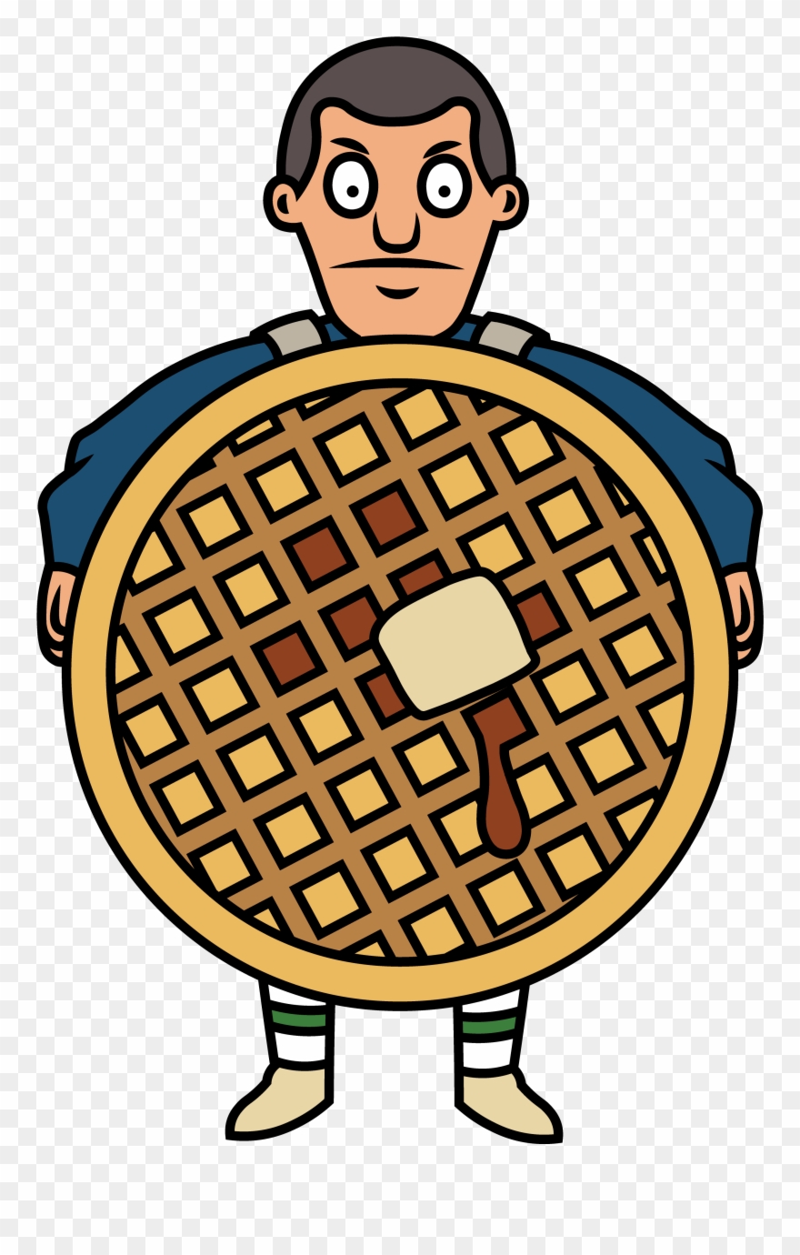 Image Of El's Waffles - Cartoon Clipart