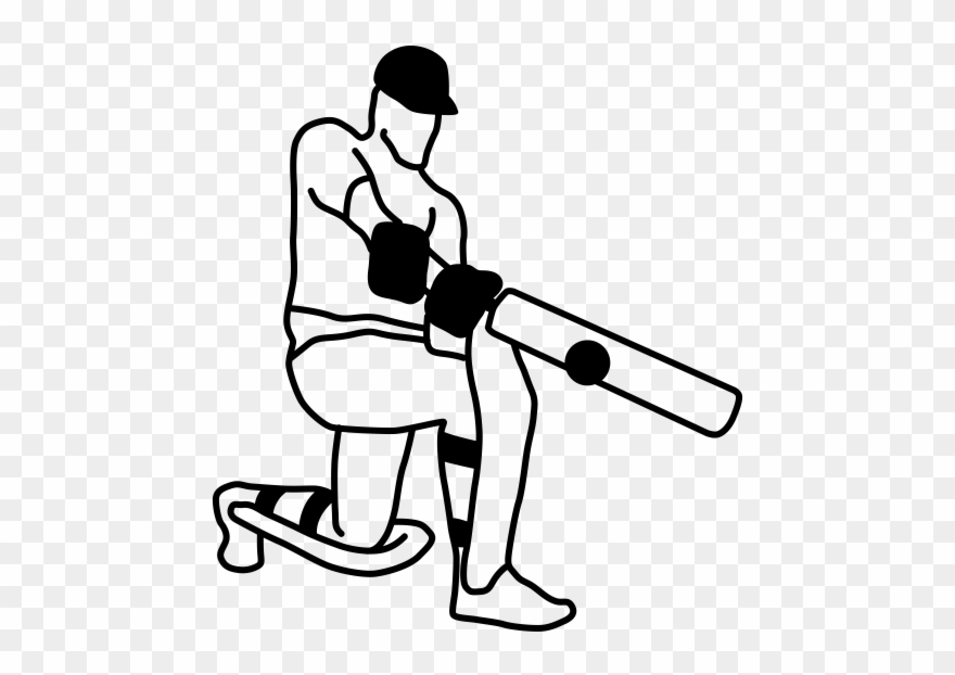 Cricket - Cricket Player Icons Png Clipart