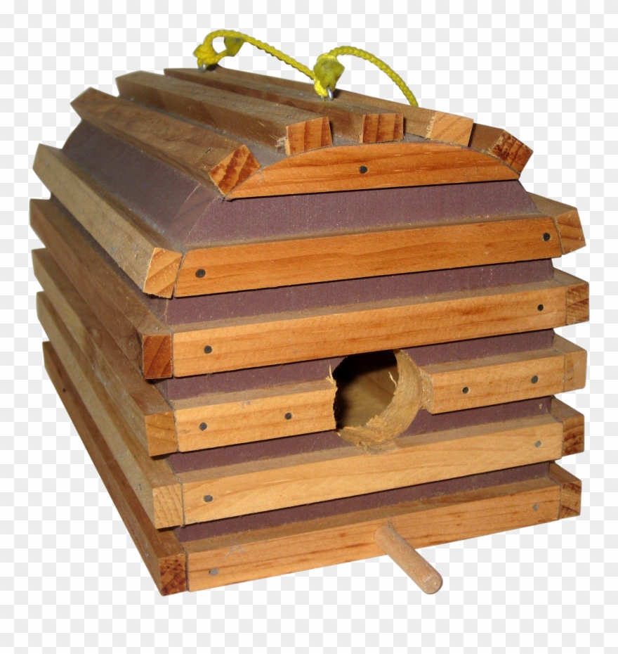 Hand Made Wooden Lobster Trap Bird House From Homemade - Lobster Trap Clipart