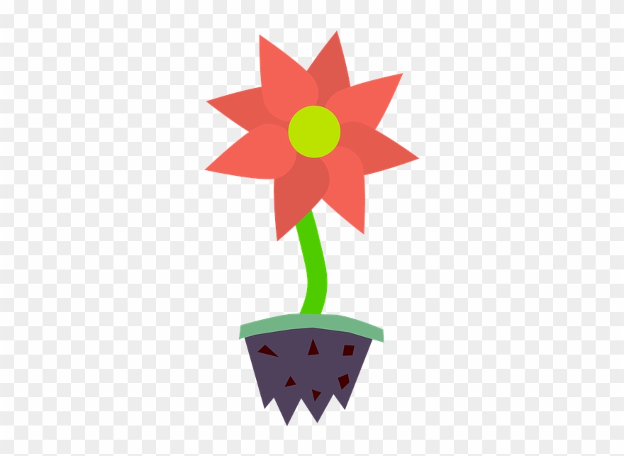 The Soil And Are No Longer Able To Sustain The Flower - Portable Network Graphics Clipart