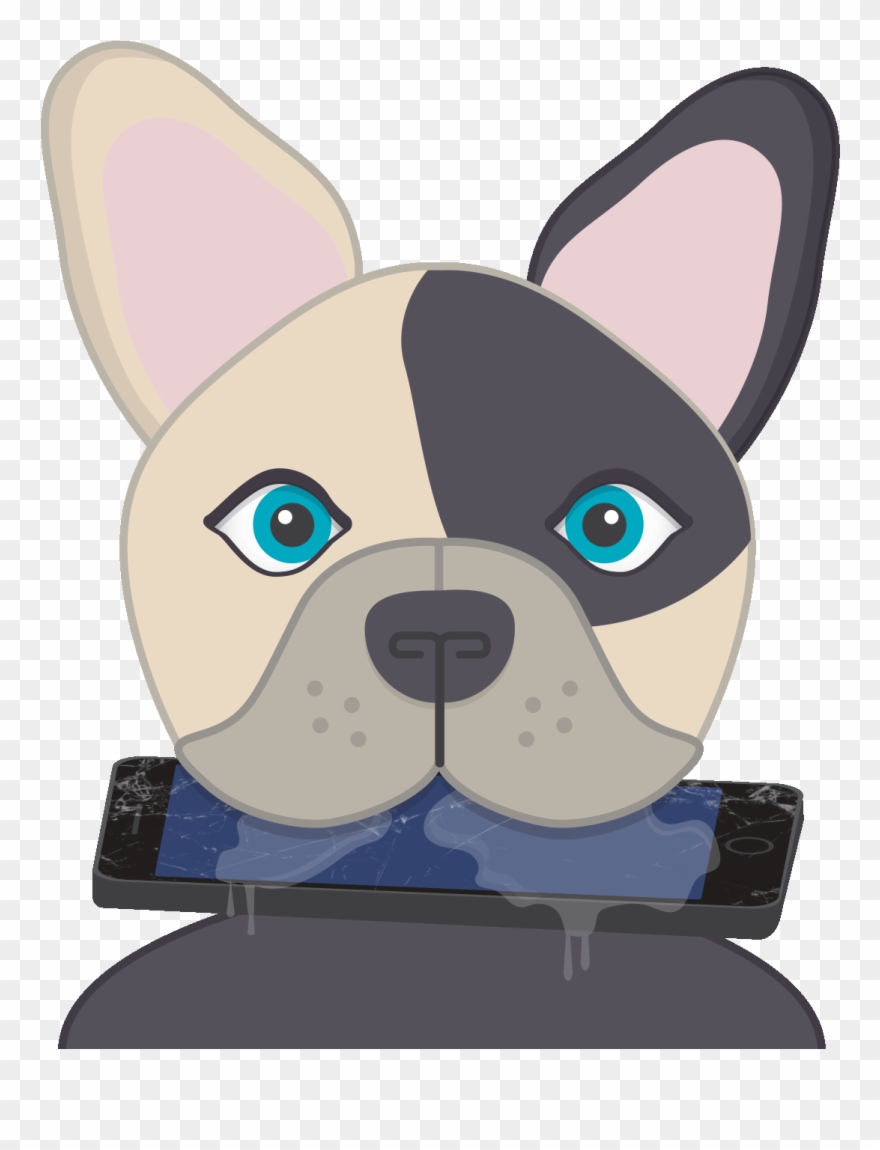 Drool Drips On Phone - Cartoon Drooling Gif Dog Clipart