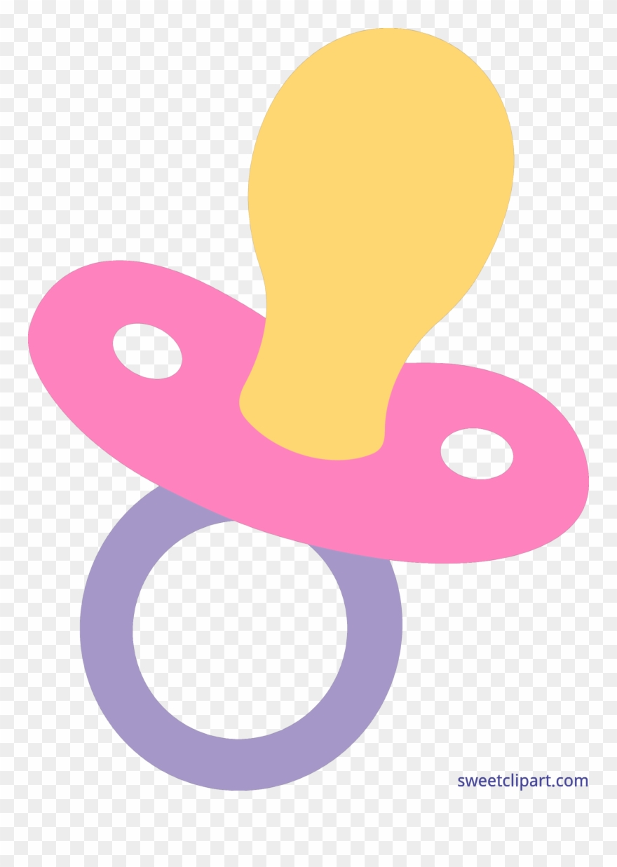 Pacifier Purple Clip Art Sweet - Baby Pacifier - Png Download