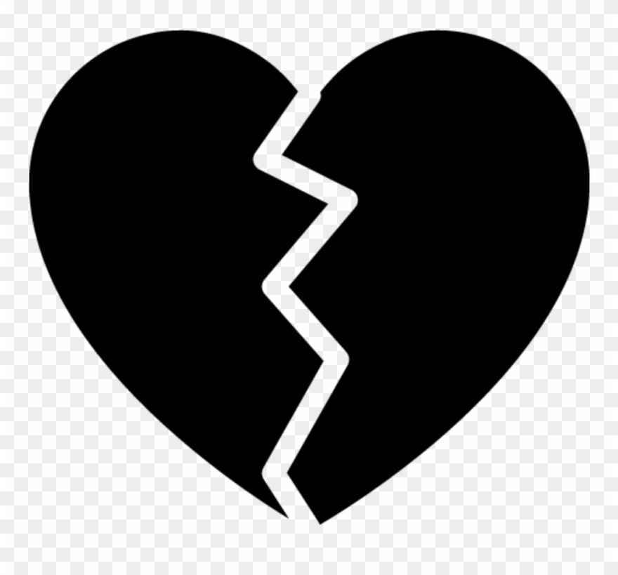 Broken Heart Clipart Picsart - Lil Peep Broken Heart - Png Download