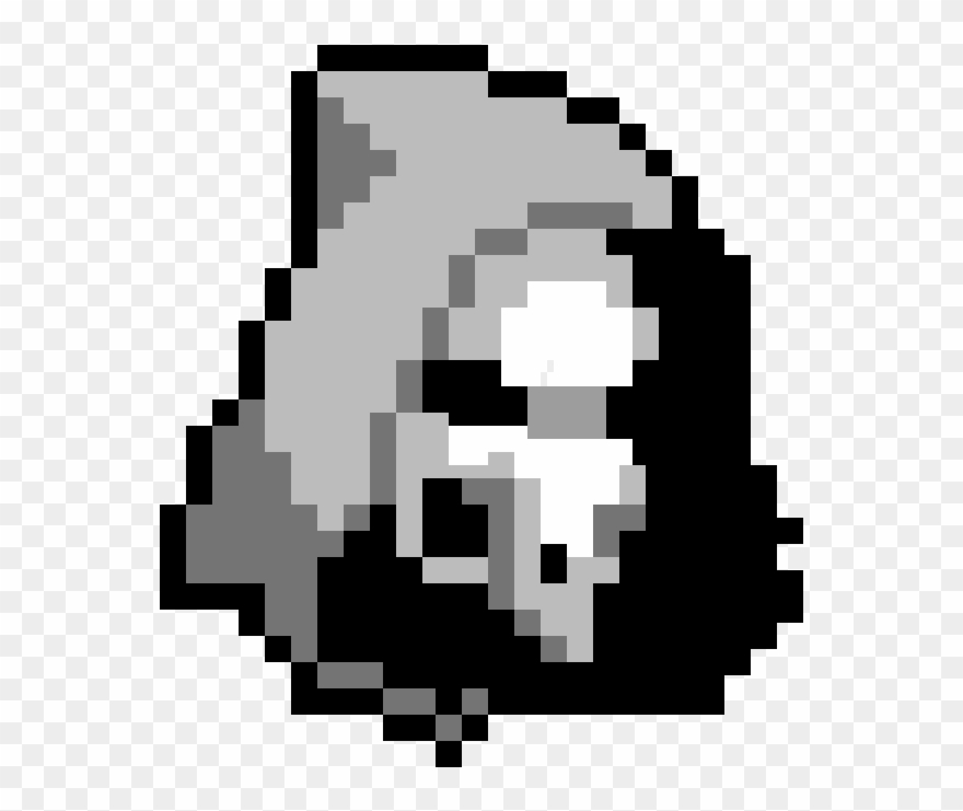 Overwatch Reaper - Pixel Art Minecraft Skin Fortnite Clipart