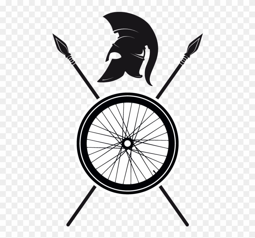 Hoplokyklodromìa - Bikewheel Square Sticker 3" X 3" Clipart