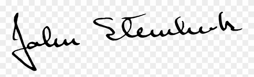 John Steinbeck Signature Clipart