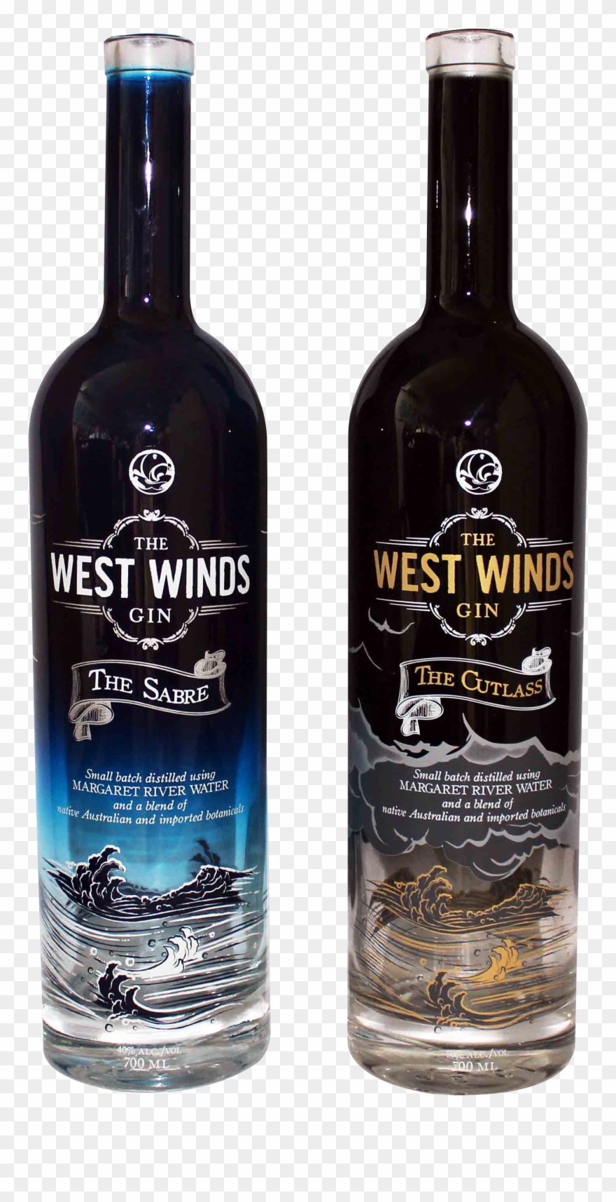 Blank Beer Bottle Png Clipart Transparent - West Winds Gin The Cutlass X 6