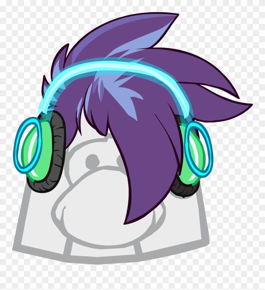 The Holo Headphones Penguin - Club Penguin Dj Clothes Clipart