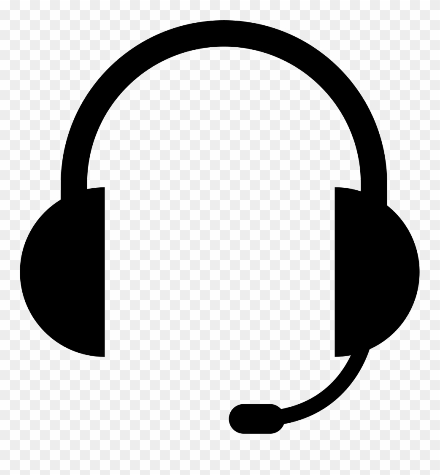 Audio Of Auriculars With Included Svg Png - Headset Icon Png Clipart