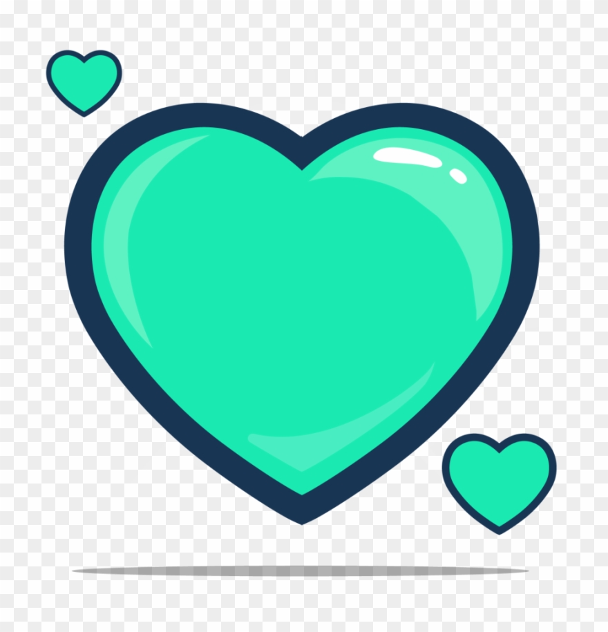 One Larger Than The Others - Sticker Heart Clipart