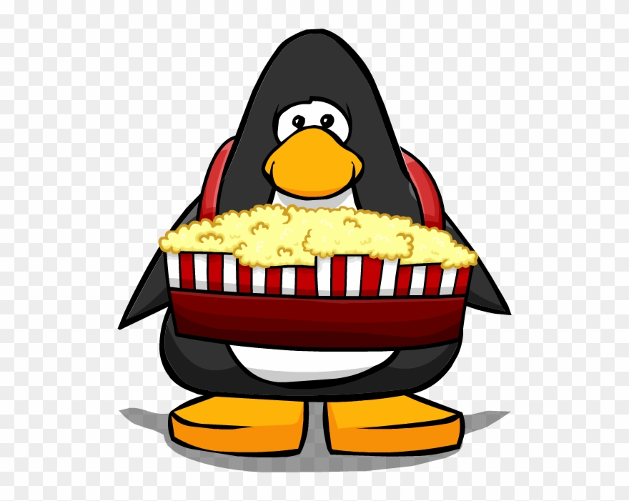 Popcorn Tray 11 14 - Club Penguin Blue Lei Clipart