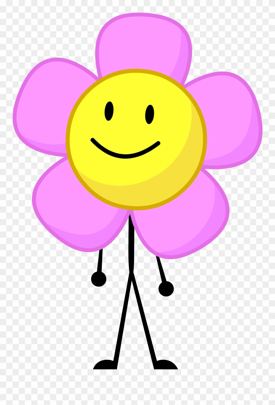 Image - Flower Suprised - Png - Battle For Dream Island - Flower Bfb Asset Clipart
